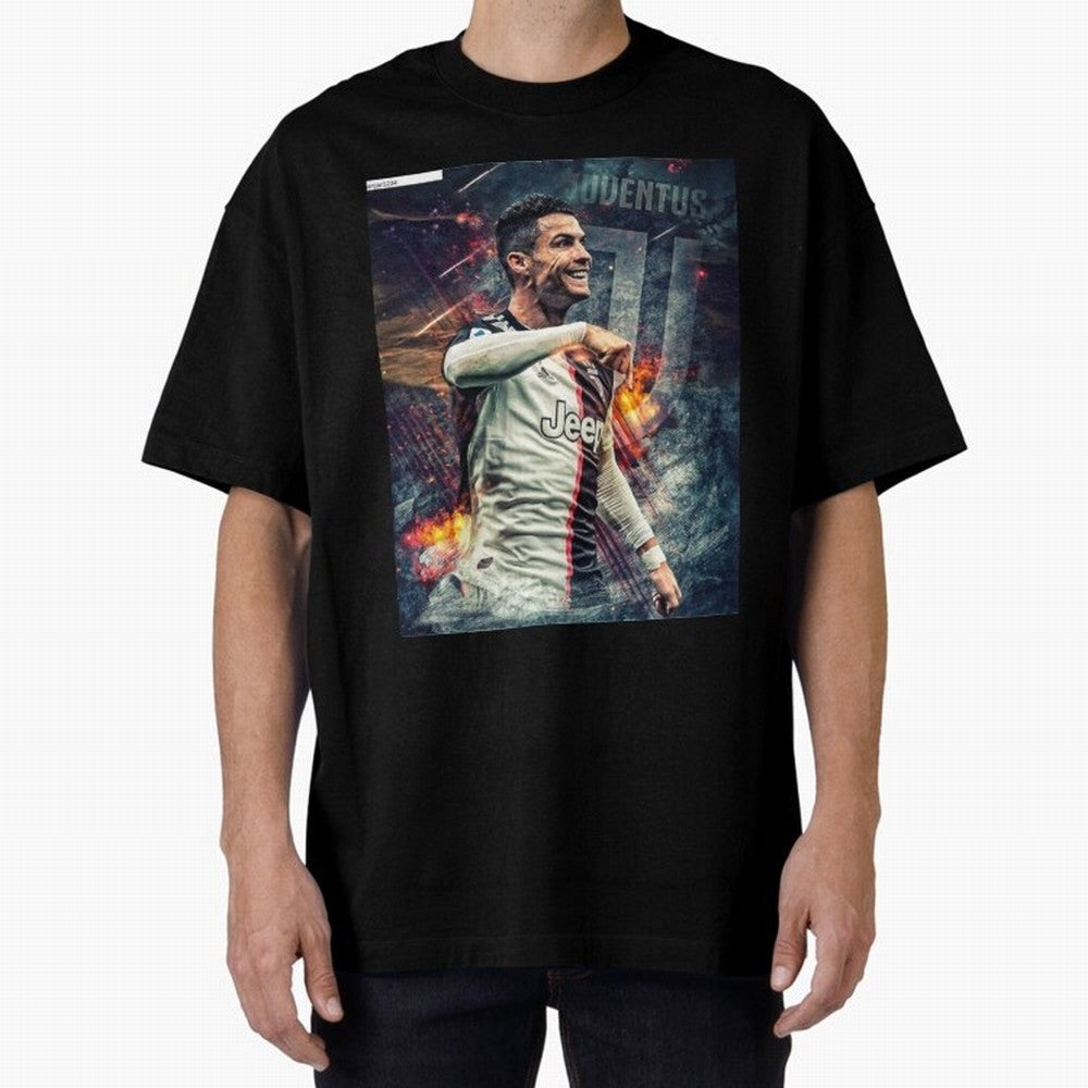 Wallpaper Cristiano Ronaldo Oversized T-Shirt Support FIFA World Cup 2026 Group Stage Celebrating Messi and Cristiano Ronaldo, England and Germany Energy, Sports Nostalgia, International Competition, Famous Players and Unforgettable Victories;