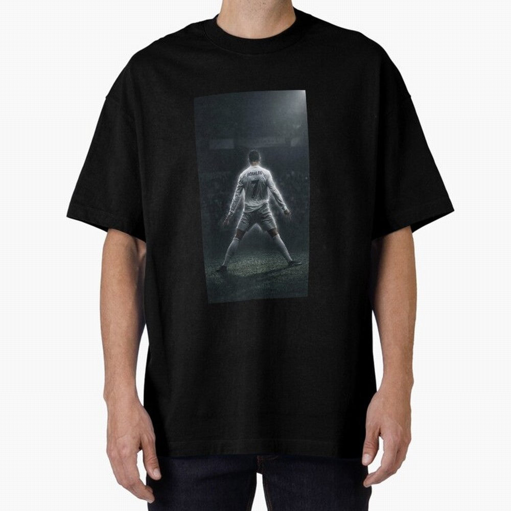 Cristiano Ronaldo Oversized T-Shirt Spotlight Match Day Hype around FIFA World Cup 2026, Neymar, Haaland and Cristiano Ronaldo, Germany, Classic Soccer Heritage, Championship Pressure, Fan Loyalty and International Pride; Built for Supporters