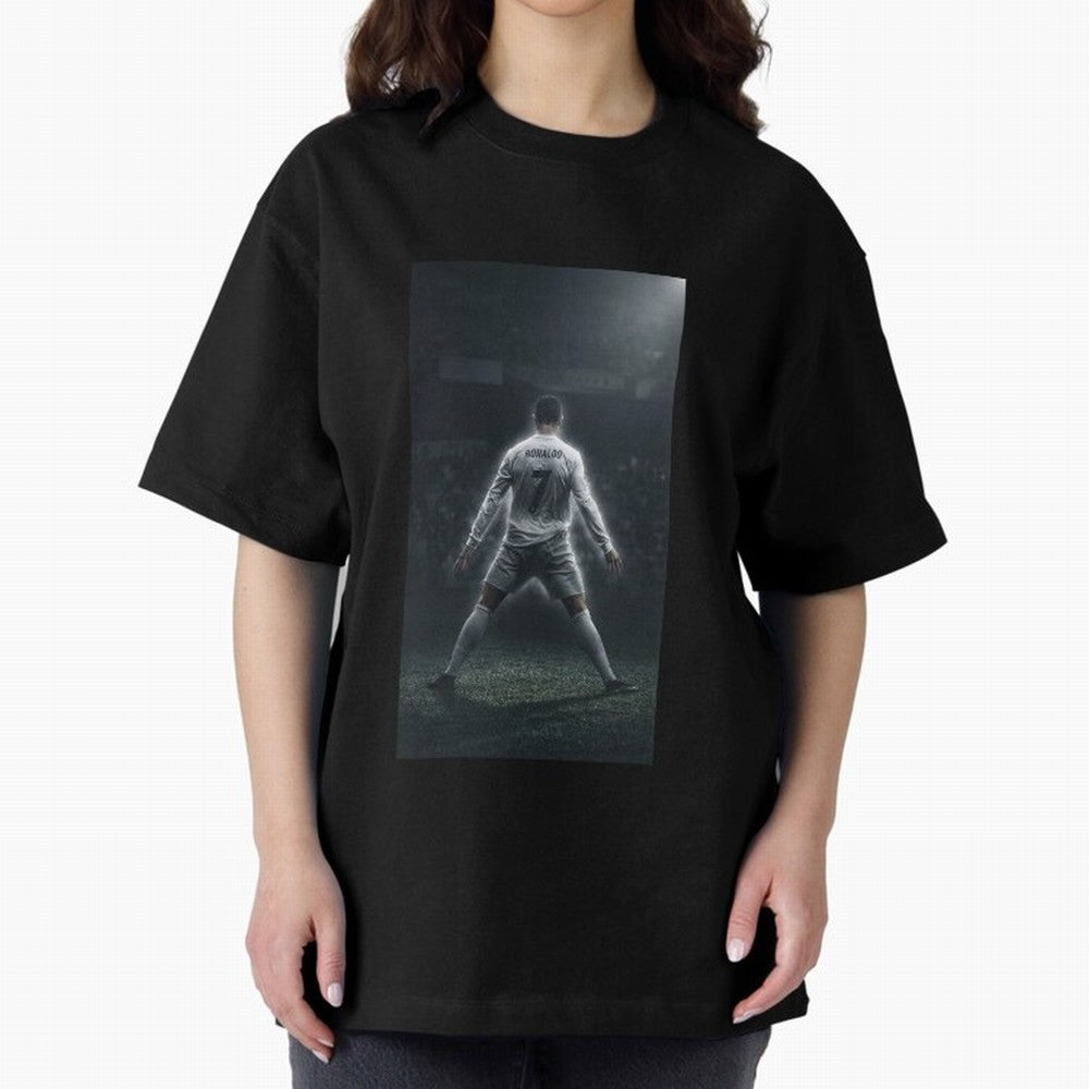 Cristiano Ronaldo Oversized T-Shirt Spotlight Match Day Hype around FIFA World Cup 2026, Neymar, Haaland and Cristiano Ronaldo, Germany, Classic Soccer Heritage, Championship Pressure, Fan Loyalty and International Pride; Built for Supporters