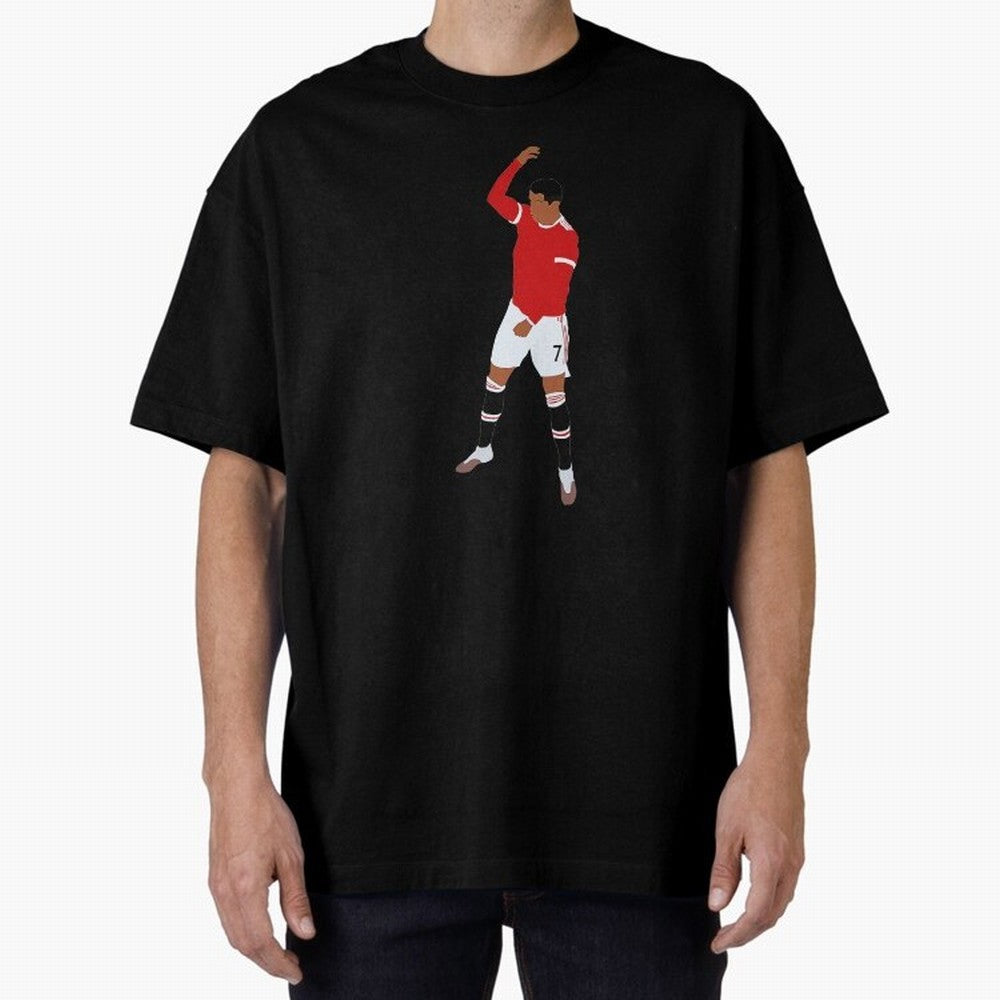 Cristiano Ronaldo Oversized T-Shirt Show Championship Spirit for FIFA World Cup 2026 Highlighting Messi, Brazil, Portugal and Argentina Energy, Stadium Chants, National Pride, Trophy Dreams and Unforgettable Football Memories; Made for Die Hard