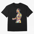 Cr7 Pop Art Oversized T-Shirt Make Game Day About Global Football Passion for FIFA World Cup 2026 USA Canada Mexico, Highlighting Messi, Neymar and Mbappe, Argentina, France and Brazil, Worldwide Fan Energy, Dramatic Goals, Stadium Lights and