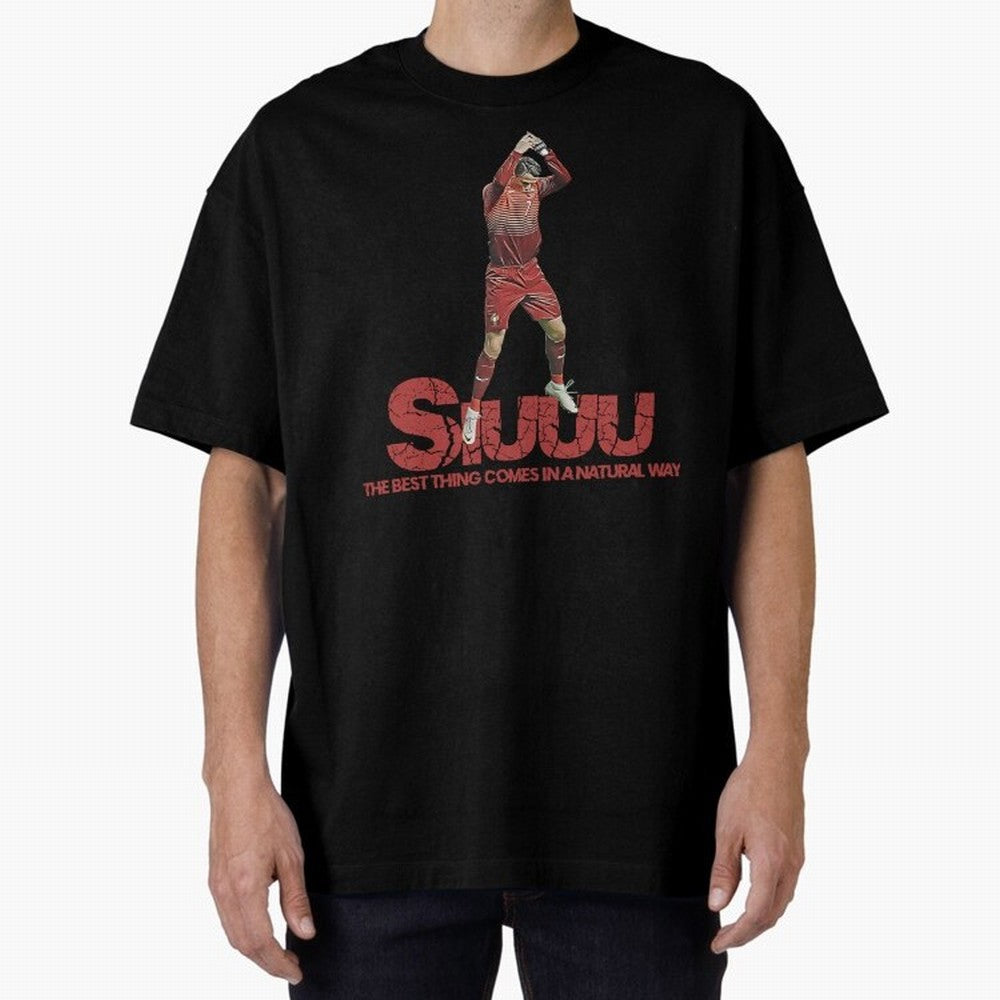 Cr7 Ronaldo Siuuu Oversized T-Shirt Show Your Tournament Heart for FIFA World Cup 2026 Group Stage for Fans of Mbappe and Neymar and Portugal, Spain and Germany, Bringing Fan Favorite Moments, National Team Passion, Big Match Drama and Soccer