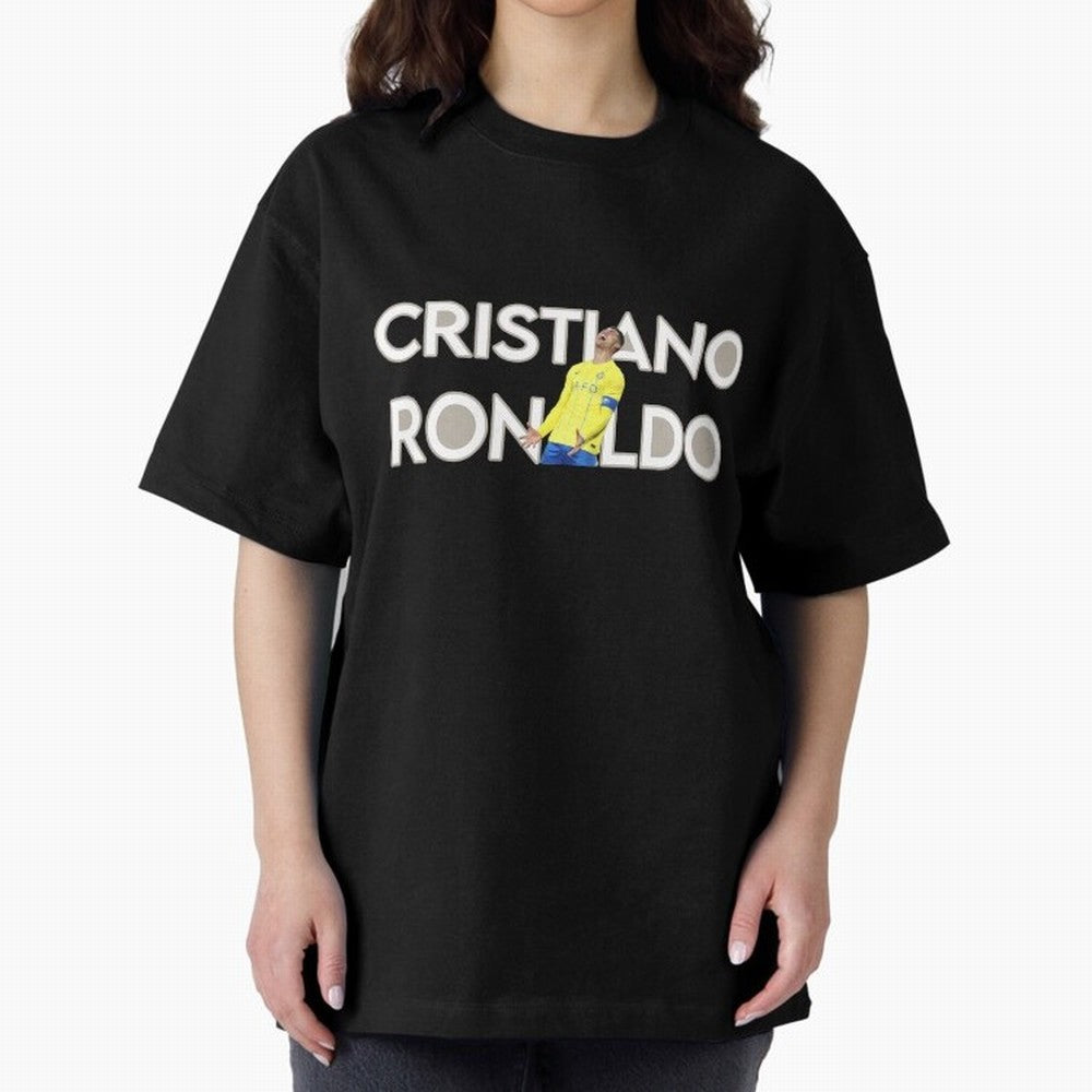Cristiano Ronaldo Oversized T-Shirt Showcase the FIFA World Cup 2026 USA Canada Mexico Journey through CR7 and Messi Highlights, Germany Pride, Football Passion, Legendary Performances, Festival Vibes and Supporter Community; Created for Match Day