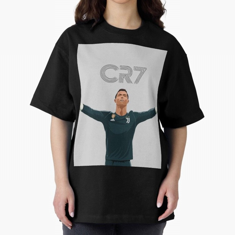 Cristiano Ronaldo CR7 Juventus T-shirt Design Oversized T-Shirt Bring a Vintage Feel to Global Football Passion for FIFA World Cup 2026 USA Canada Mexico, Connected to Cristiano Ronaldo, Germany, Tournament Hype, Historic Matchups, Family Viewing