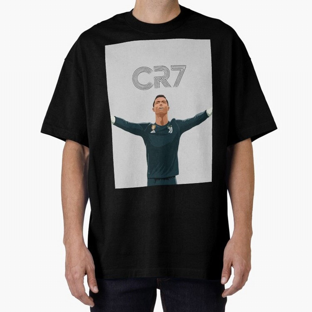 Cristiano Ronaldo CR7 Juventus T-shirt Design Oversized T-Shirt Bring a Vintage Feel to Global Football Passion for FIFA World Cup 2026 USA Canada Mexico, Connected to Cristiano Ronaldo, Germany, Tournament Hype, Historic Matchups, Family Viewing
