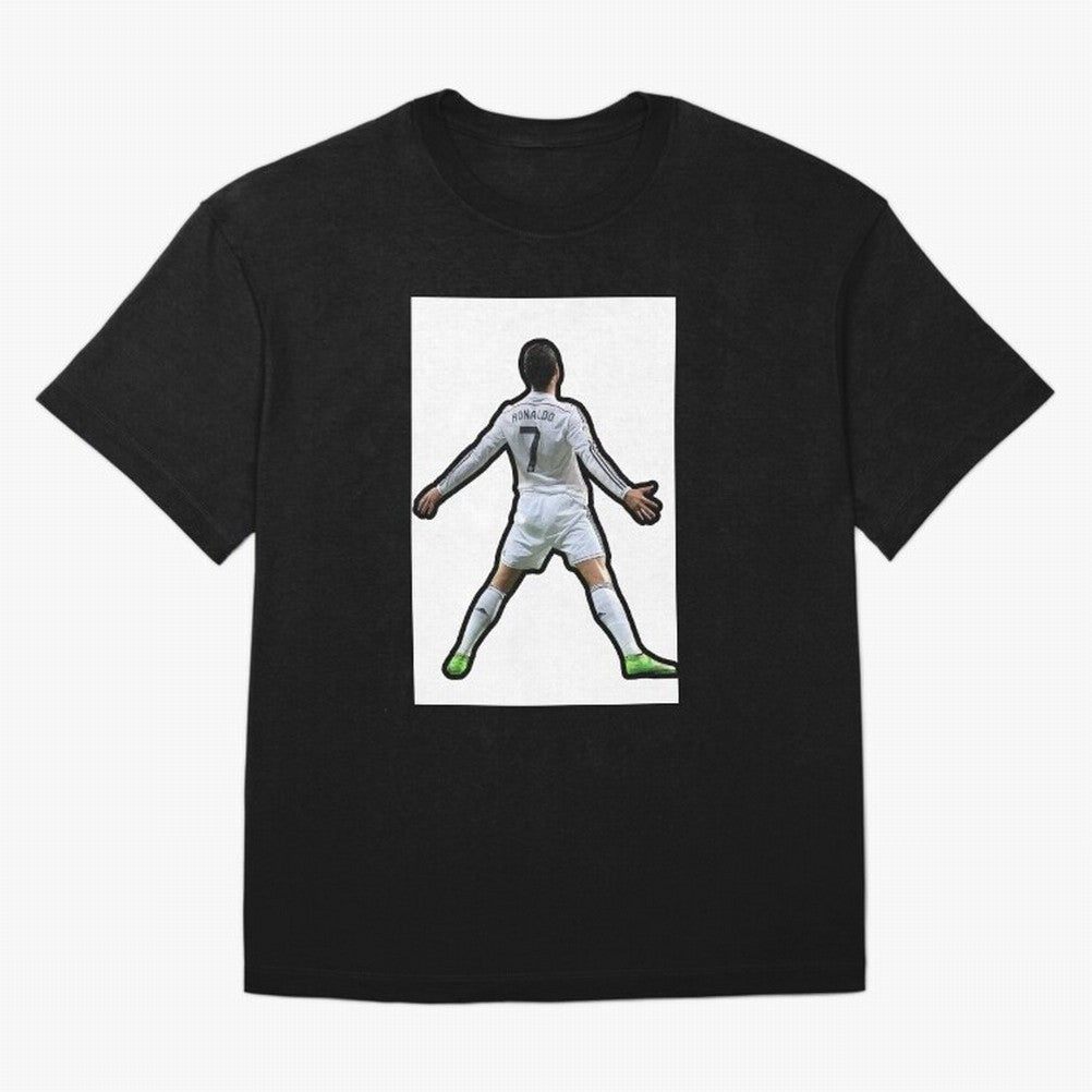 Cristiano Ronaldo Suii Sticker Oversized T-Shirt Celebrate Classic Football Spirit in Global Football Passion for FIFA World Cup 2026 USA Canada Mexico, Celebrating Mbappe and Neymar, Argentina, Game Day Rituals, Football Legends, Country Pride and