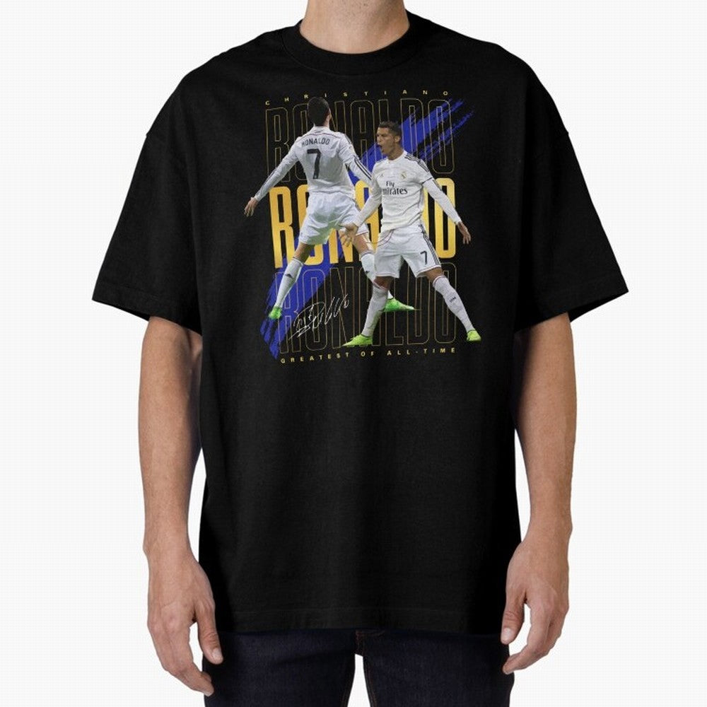 Cristiano Ronaldo Suuiii! Greatest Of All Time Oversized T-Shirt Bring Legendary Rivalry Energy to the FIFA World Cup 2026 Group Stage Journey through Haaland Highlights, Argentina, France and Brazil Pride, Football History, Final Match Energy,