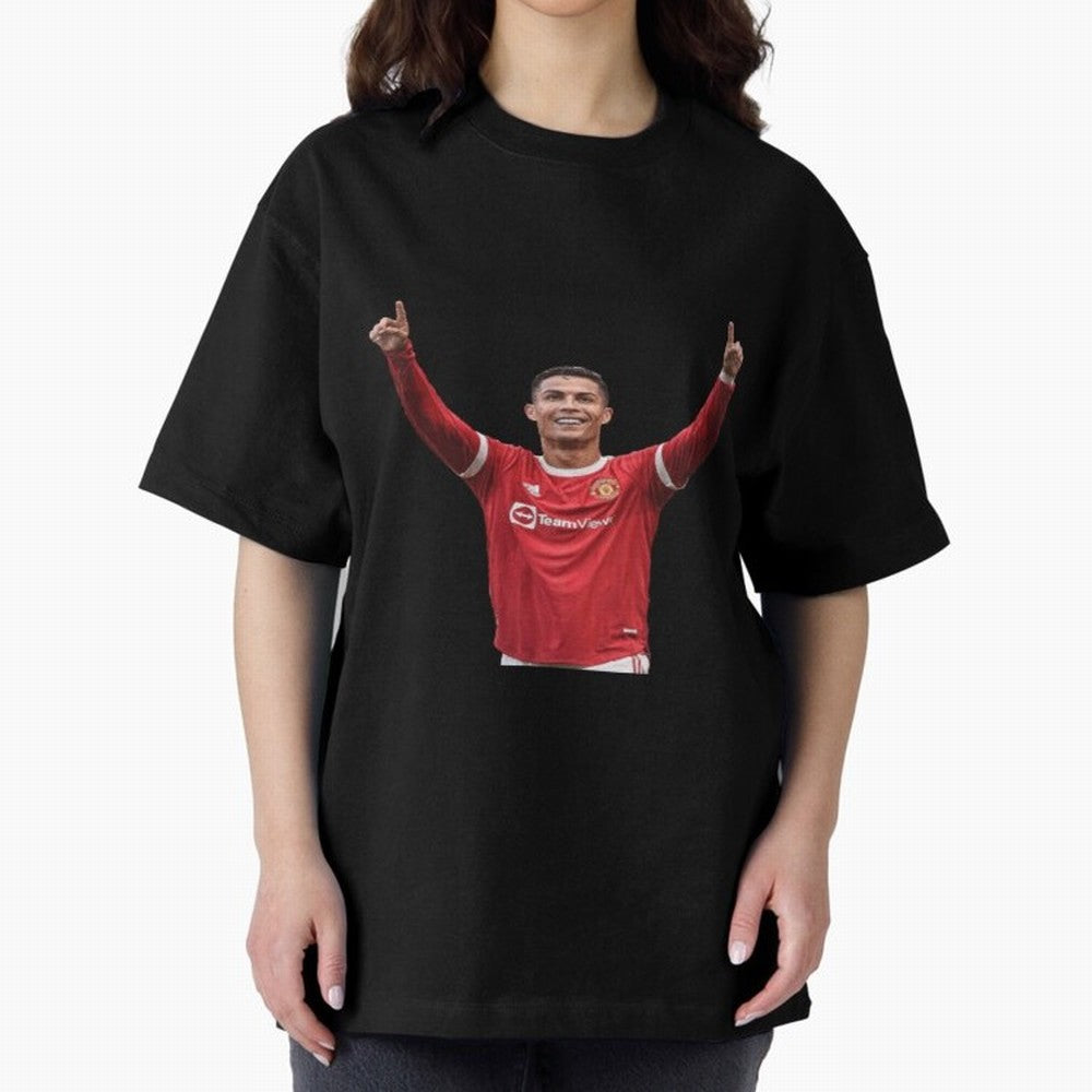 Crisitano Ronaldo Manchester United Oversized T-Shirt Bring Retro Soccer Energy to FIFA World Cup 2026 Group Stage Spirit, Capturing England, Neymar, Classic Soccer Heritage, Championship Pressure, Fan Loyalty and International Pride; Great for