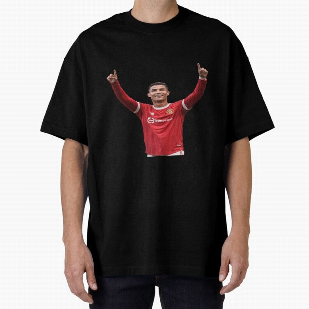 Crisitano Ronaldo Manchester United Oversized T-Shirt Bring Retro Soccer Energy to FIFA World Cup 2026 Group Stage Spirit, Capturing England, Neymar, Classic Soccer Heritage, Championship Pressure, Fan Loyalty and International Pride; Great for