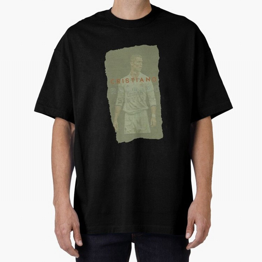 Classic Cristiano Ronaldo Oversized T-Shirt Bring Home Match Day Hype around FIFA World Cup 2026, Messi, Neymar and Mbappe, Brazil, Portugal and Argentina, Goal Celebration Energy, Supporter Heritage, Football Icons and Worldwide Tournament Joy;