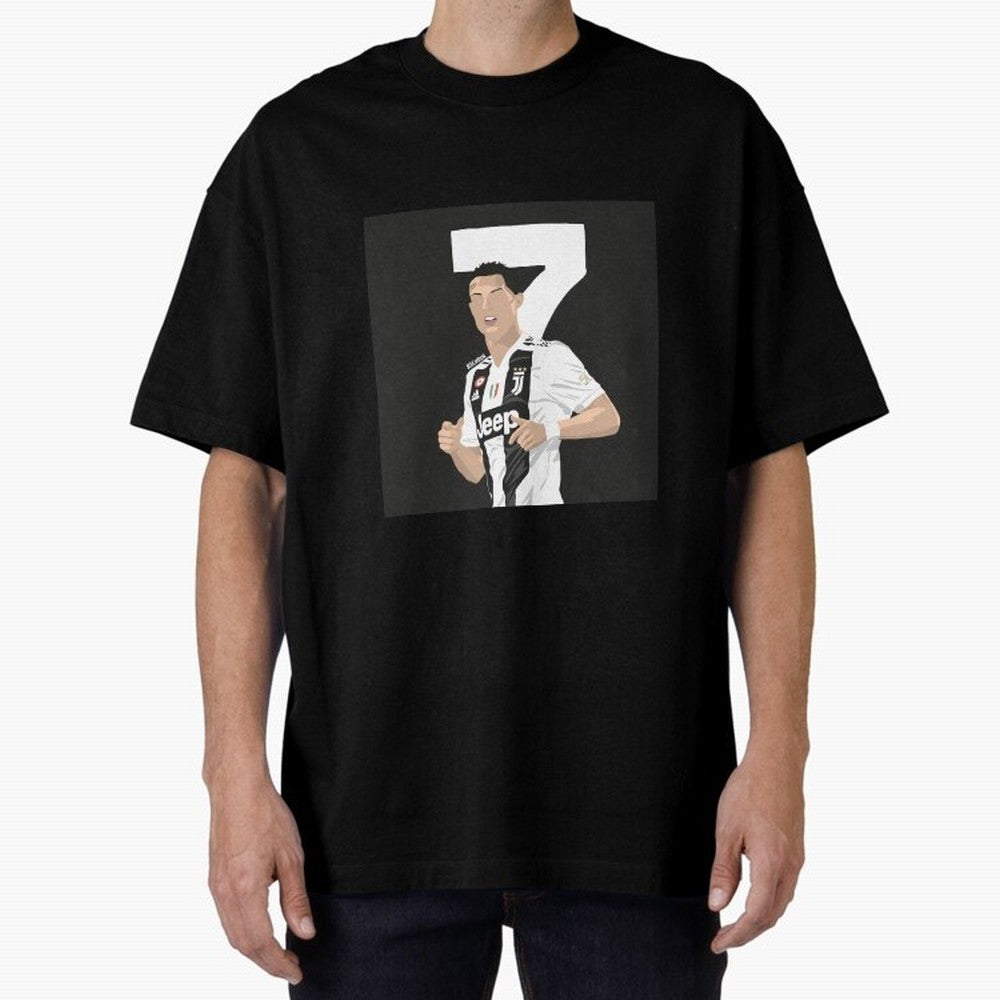 Cristiano Ronaldo Oversized T-Shirt Honor Football Greatness during FIFA World Cup 2026 USA Canada Mexico Spirit, Highlighting Portugal, CR7, Tournament Hype, Historic Matchups, Family Viewing Parties and Global Sports Pride; Ideal for Football