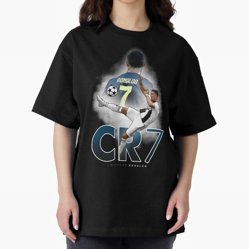 CR7 Oversized T-Shirt Feel the Roar of FIFA World Cup 2026 Group Stage Driven by Messi, CR7 and Mbappe, Portugal, Spain and Germany Energy, Vintage Soccer Flavor, Modern Football Stars, National Flags and Final Night Emotion; Made for Die Hard