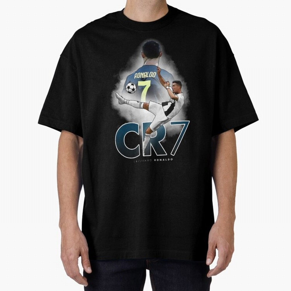 CR7 Oversized T-Shirt Feel the Roar of FIFA World Cup 2026 Group Stage Driven by Messi, CR7 and Mbappe, Portugal, Spain and Germany Energy, Vintage Soccer Flavor, Modern Football Stars, National Flags and Final Night Emotion; Made for Die Hard