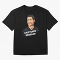 Cristiano Ronaldo Portrait Oversized T-Shirt Bring Global Tournament Vibes to Global Football Passion for FIFA World Cup 2026 USA Canada Mexico, Connected to Messi and Cristiano Ronaldo, Brazil, Goal Celebration Energy, Supporter Heritage, Football