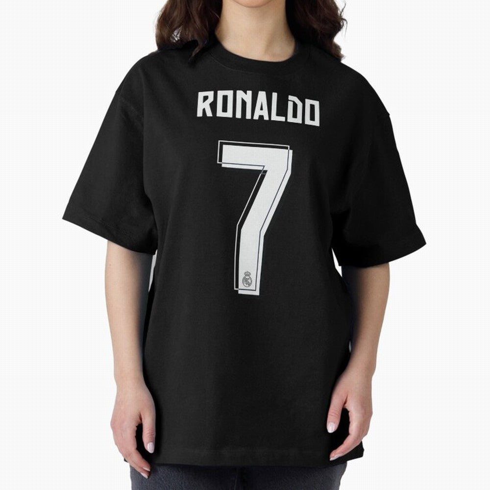 CR7, Cristiano Ronaldo, Cristiano, Ronaldo, oro, portugal, 7, number, dorsal Oversized T-Shirt Bring Home Match Day Hype around FIFA World Cup 2026 USA Canada Mexico, Neymar, Haaland and Cristiano Ronaldo, Spain, Classic Soccer Heritage,