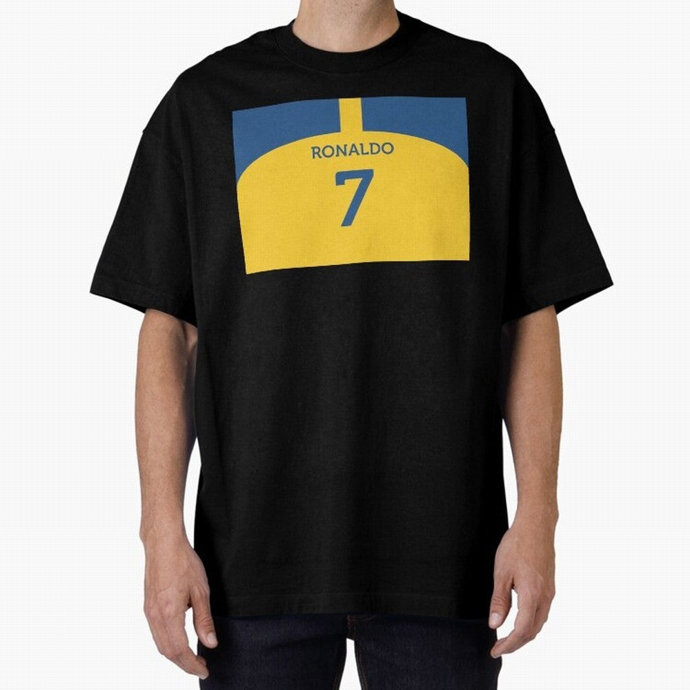 Cristiano Ronaldo Al Nassr Fc Oversized T-Shirt Support Iconic Players in FIFA World Cup 2026 USA Canada Mexico Spirit, Inspired by Brazil, Portugal and Argentina, CR7 and Messi, Stadium Chants, National Pride, Trophy Dreams and Unforgettable