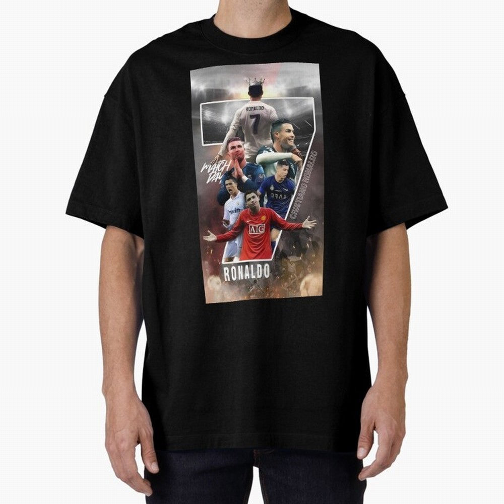 Cr7 wallpaper Oversized T-Shirt Support the Legends of FIFA World Cup 2026 Group Stage Capturing Messi, CR7 and Mbappe, Argentina Energy, Champion Mindset, Group Stage Buzz, Knockout Tension and Passionate Fan Culture; Made for Collectors Who Enjoy