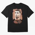 Cristiano Ronaldo Vexel Painting Oversized T-Shirt Unlock Match Day Hype around FIFA World Cup 2026 USA Canada Mexico, Mbappe and Neymar, France, Match Day Excitement, Supporter Culture, Golden Goals and Global Football Passion; Built for