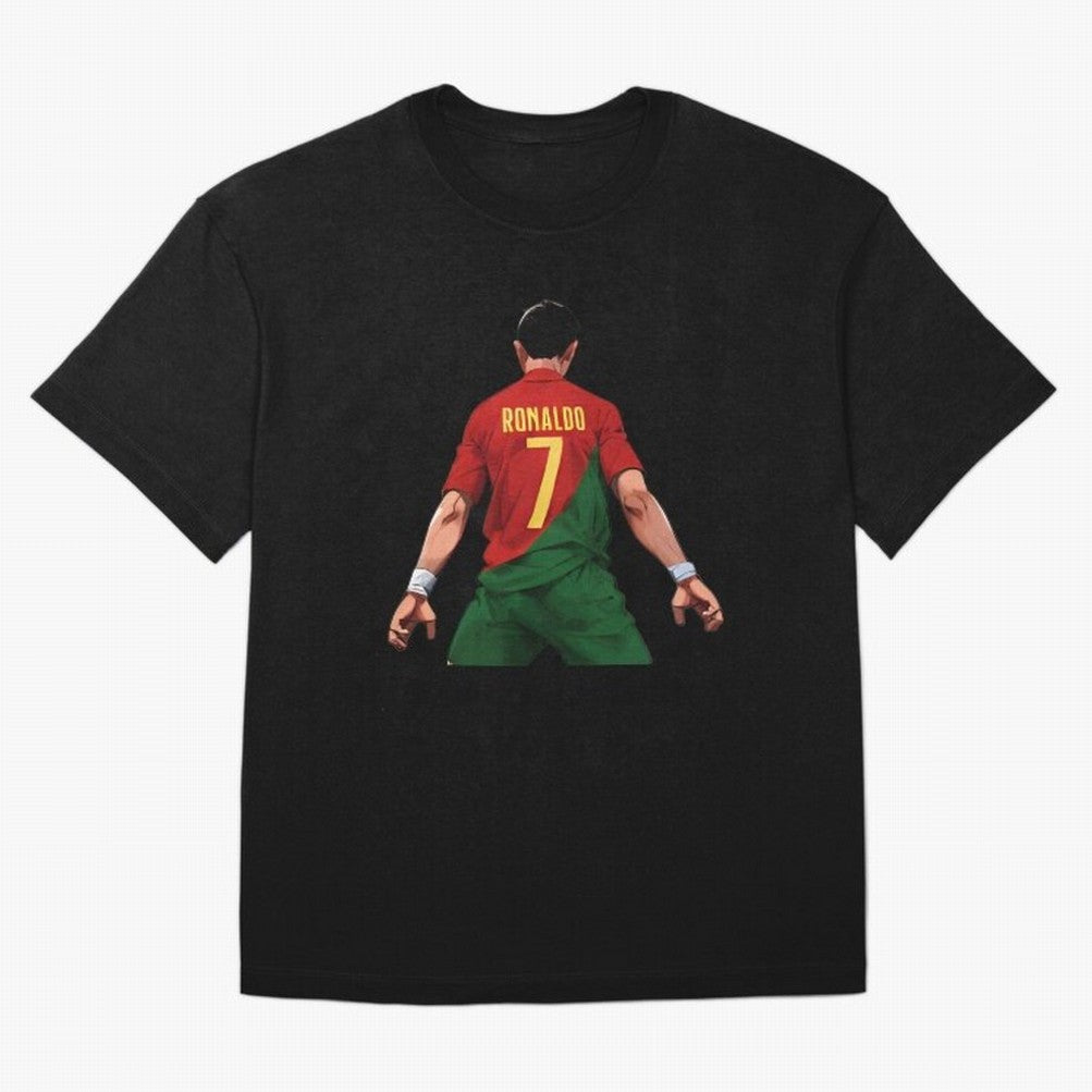 Cristiano Ronaldo Oversized T-Shirt Get Ready for Global Football Passion for FIFA World Cup 2026 Group Stage, with Haaland and Mbappe, England and Germany, Retro Football Energy, Iconic Rivalries, Trophy Chase Drama and Stadium Atmosphere; Great