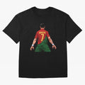 Cristiano Ronaldo Oversized T-Shirt Get Ready for Global Football Passion for FIFA World Cup 2026 Group Stage, with Haaland and Mbappe, England and Germany, Retro Football Energy, Iconic Rivalries, Trophy Chase Drama and Stadium Atmosphere; Great