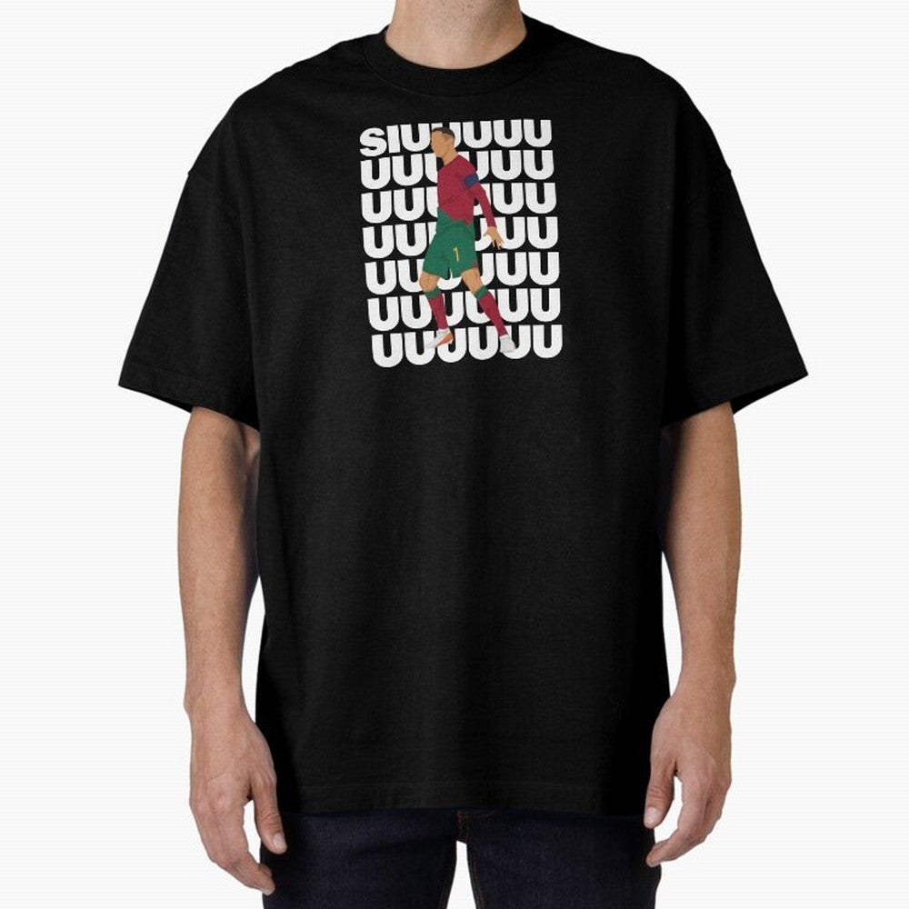 SIUUUUUU! Ronaldo Oversized T-Shirt Honor Football Greatness during Match Day Hype around FIFA World Cup 2026 Group Stage, Cristiano Ronaldo, Haaland and CR7, Argentina, France and Brazil, Sports Nostalgia, International Competition, Famous Players