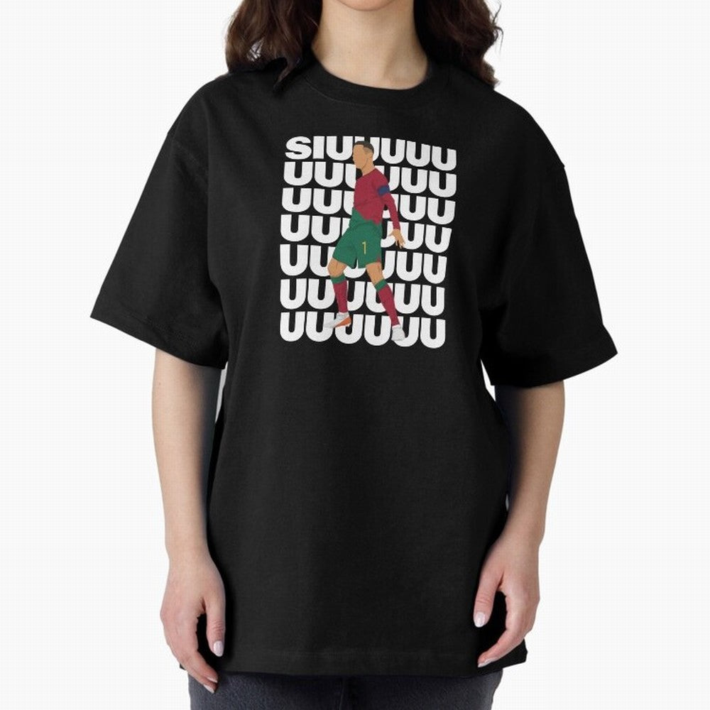 SIUUUUUU! Ronaldo Oversized T-Shirt Honor Football Greatness during Match Day Hype around FIFA World Cup 2026 Group Stage, Cristiano Ronaldo, Haaland and CR7, Argentina, France and Brazil, Sports Nostalgia, International Competition, Famous Players