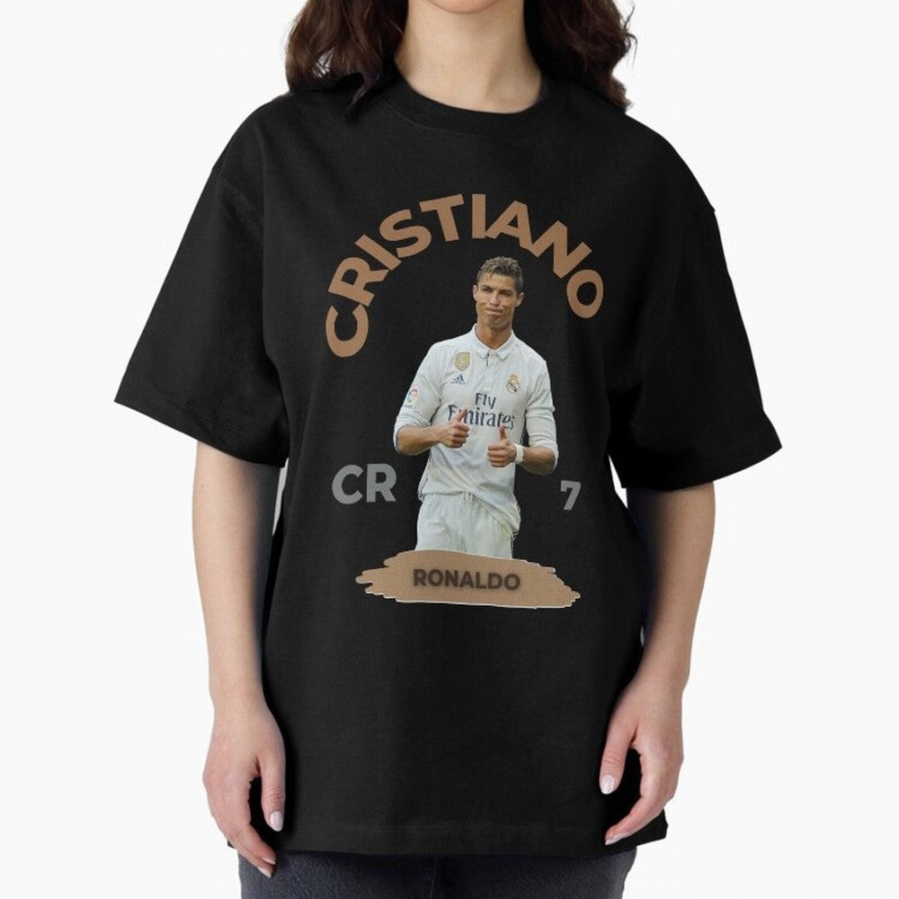 Essential Cristiano Ronaldo Siuuu Oversized T-Shirt Show Up for the Glory of FIFA World Cup 2026 for Fans of Messi and Cristiano Ronaldo and Brazil, Bringing Sports Nostalgia, International Competition, Famous Players and Unforgettable Victories;