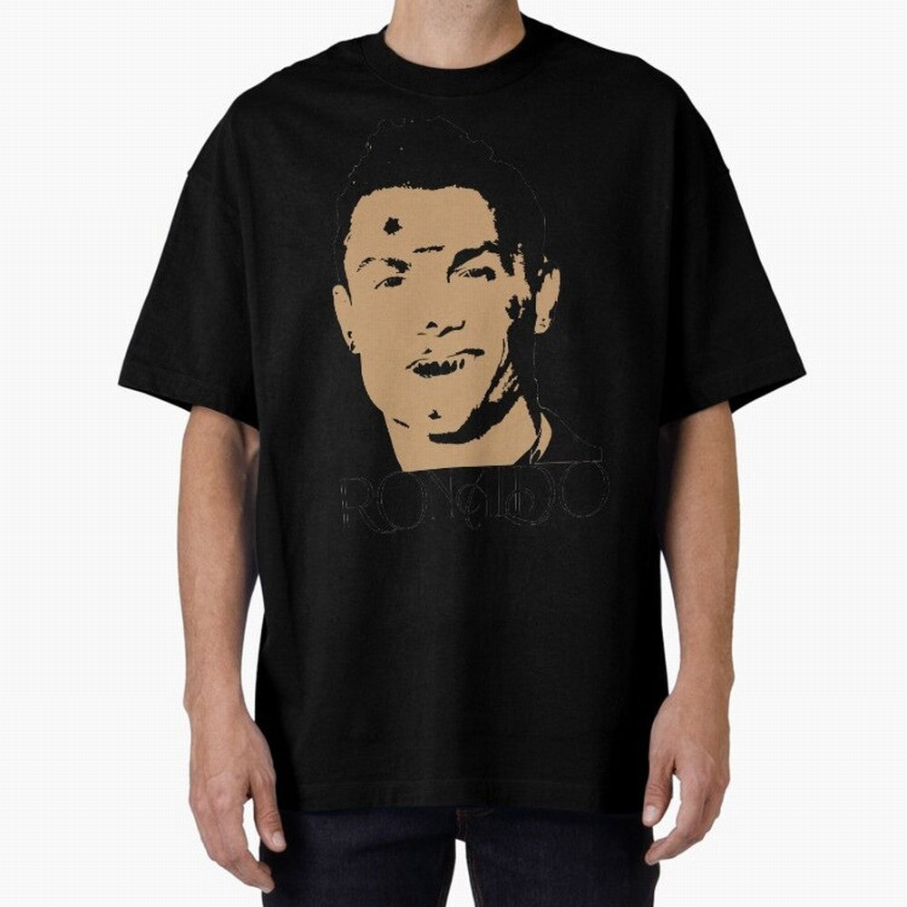 Portugal Football Captain Cristiano Ronaldo Vector Illustration Oversized T-Shirt Bring Home Match Day Hype around FIFA World Cup 2026, Haaland and Mbappe, Portugal, Spain and Germany, Match Day Excitement, Supporter Culture, Golden Goals and