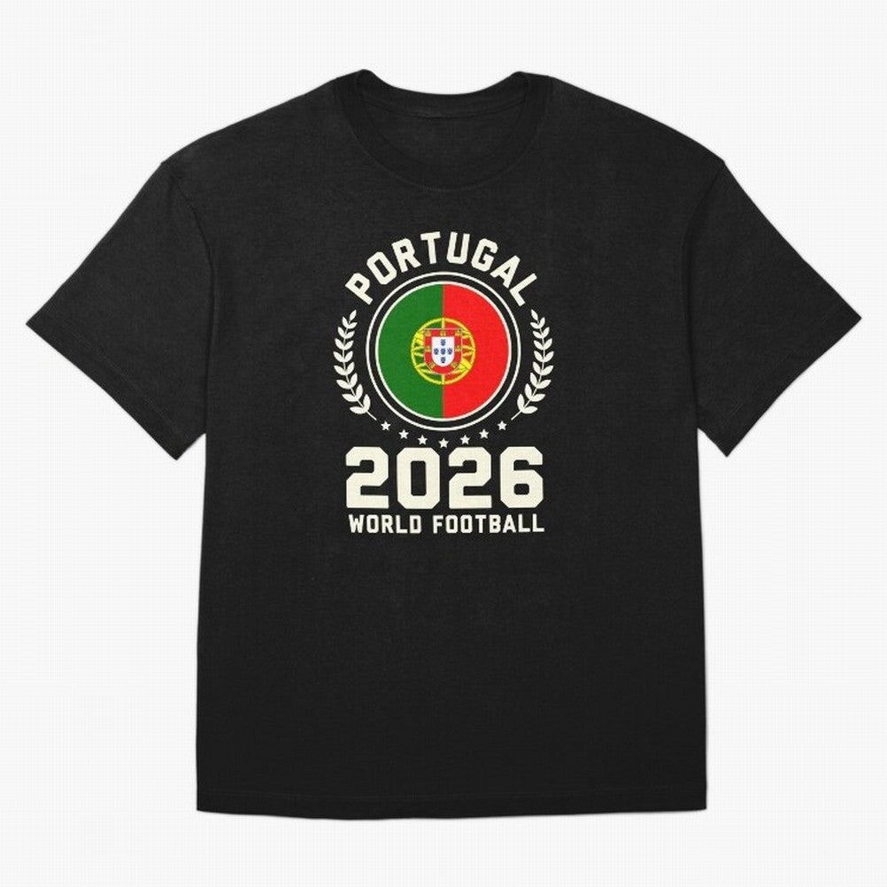 Portugal 2026 World Football Oversized T-Shirt Bring Stadium Energy to FIFA World Cup 2026 Spirit, Highlighting Argentina, CR7 and Messi, Game Day Rituals, Football Legends, Country Pride and the Road to the Final; Great for Supporters Who Love