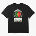 Portugal 2026 World Football Oversized T-Shirt Bring Stadium Energy to FIFA World Cup 2026 Spirit, Highlighting Argentina, CR7 and Messi, Game Day Rituals, Football Legends, Country Pride and the Road to the Final; Great for Supporters Who Love