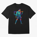 Ronaldo Cr7 Wpap Art Oversized T-Shirt Honor Football Greatness during FIFA World Cup 2026 Spirit, Connected to Brazil, Mbappe, Football History, Final Match Energy, Crowd Noise and Once in a Lifetime Moments; Made for Die Hard Supporters, Soccer