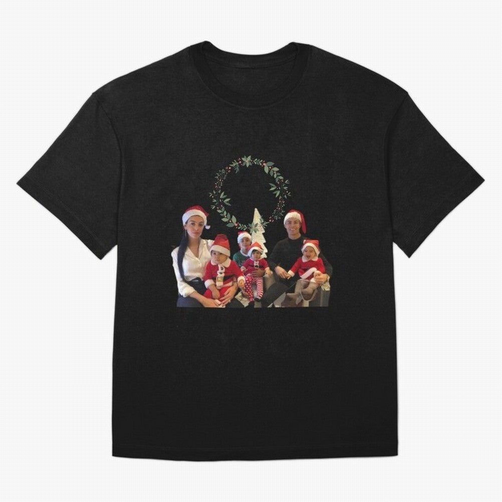 Cristiano ronaldo siuuu familly - siuuu Merry Christmas Oversized T-Shirt Represent the Passion of FIFA World Cup 2026 Spirit, Capturing Portugal, Spain and Germany, Mbappe, Goal Celebration Energy, Supporter Heritage, Football Icons and Worldwide