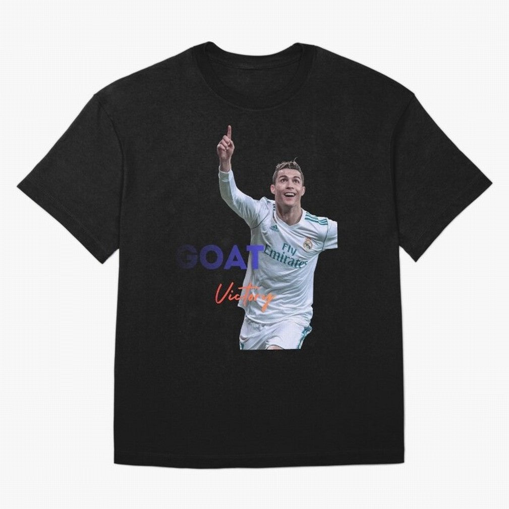 Goat CR7 MIndset Oversized T-Shirt Celebrate Unforgettable Nights in FIFA World Cup 2026 for Fans of Haaland and Mbappe and Spain, Bringing Soccer Culture, Superstar Moments, National Team Dreams and Competitive Fire; Ideal for Football Dads,
