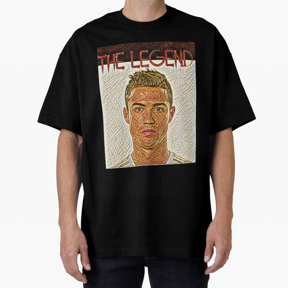 Cristiano Ronaldo Oversized T-Shirt Join the Global Buzz around FIFA World Cup 2026 with Messi and Cristiano Ronaldo, Spain Energy, Sports Nostalgia, International Competition, Famous Players and Unforgettable Victories; Built for Supporters