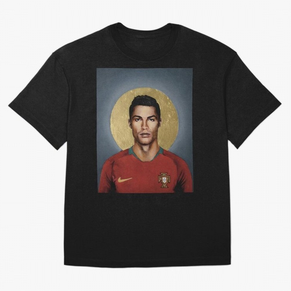 Cristiano Ronaldo CR7 Saint Portugal Football Legend Fan Art Oversized T-Shirt Treasure Match Day Hype around FIFA World Cup 2026 USA Canada Mexico, Mbappe, Netherlands, Champion Mindset, Group Stage Buzz, Knockout Tension and Passionate Fan