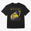 Cristiano Ronaldo Its Yellow Oversized T-Shirt Celebrate National Team Dreams in Match Day Hype around FIFA World Cup 2026, Messi and Cristiano Ronaldo, Portugal, Supporter Pride, Iconic Celebrations, Legendary Names and Global Match Day Energy;