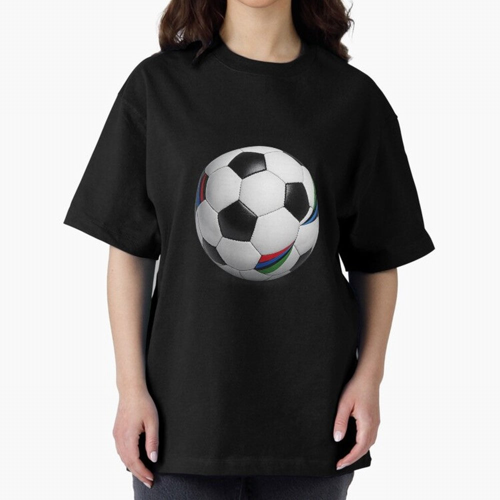 Kick Power Football Design | Classic Soccer Ball Sports Artwork Oversized T-Shirt Honor Football Greatness during Global Football Passion for FIFA World Cup 2026 Group Stage, Capturing Haaland, Brazil, Sports Nostalgia, International Competition,