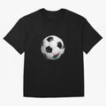 Kick Power Football Design | Classic Soccer Ball Sports Artwork Oversized T-Shirt Honor Football Greatness during Global Football Passion for FIFA World Cup 2026 Group Stage, Capturing Haaland, Brazil, Sports Nostalgia, International Competition,