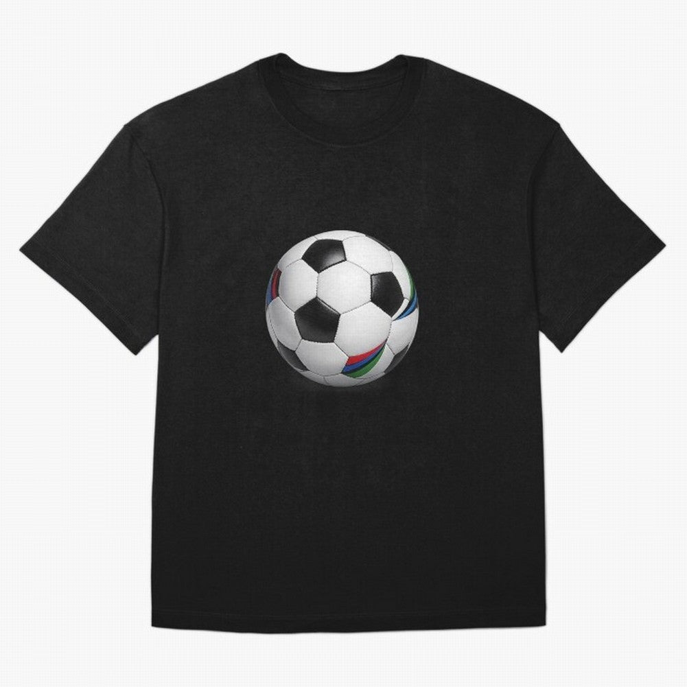 Kick Power Football Design | Classic Soccer Ball Sports Artwork Oversized T-Shirt Honor Football Greatness during Global Football Passion for FIFA World Cup 2026 Group Stage, Capturing Haaland, Brazil, Sports Nostalgia, International Competition,