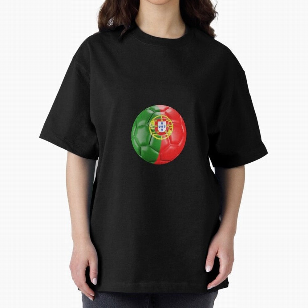 Portugal Oversized T-Shirt Celebrate Supporters United by FIFA World Cup 2026 USA Canada Mexico Spirit, Built around Germany, Mbappe, Tournament Hype, Historic Matchups, Family Viewing Parties and Global Sports Pride; Created for Match Day Parties,