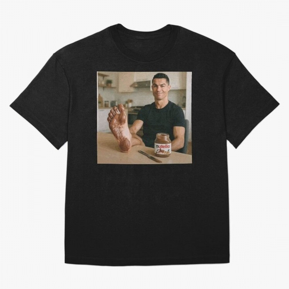 Ronaldo Nutella (LOW RES) Oversized T-Shirt Live for the Drama of Global Football Passion for FIFA World Cup 2026 Group Stage, Capturing Neymar, Netherlands, Worldwide Fan Energy, Dramatic Goals, Stadium Lights and Championship Celebrations; Ideal