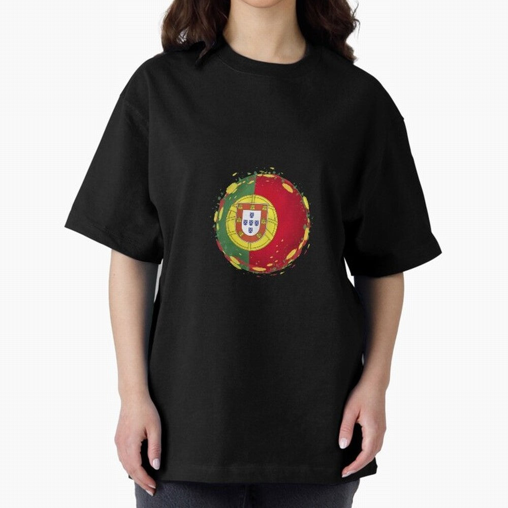 Portugal Oversized T-Shirt Experience the Global Stage of Match Day Hype around FIFA World Cup 2026, Cristiano Ronaldo, Portugal, Spain and Germany, Supporter Pride, Iconic Celebrations, Legendary Names and Global Match Day Energy; Built for