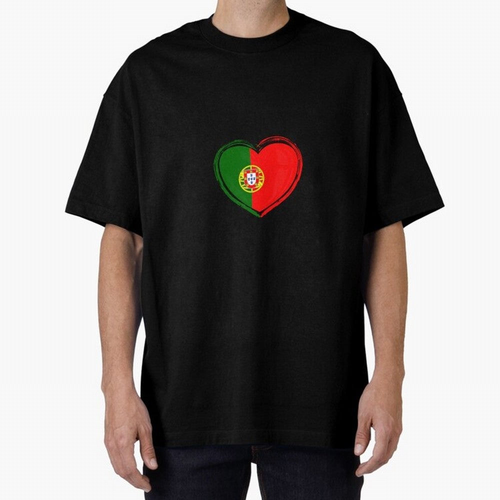 Portugal Oversized T-Shirt Fuel Your Fan Pride for Match Day Hype around FIFA World Cup 2026, Haaland and Mbappe, England and Germany, Football Festival Excitement, Trophy Ambitions, Country Rivalries and Star Player Buzz; Built for Supporters