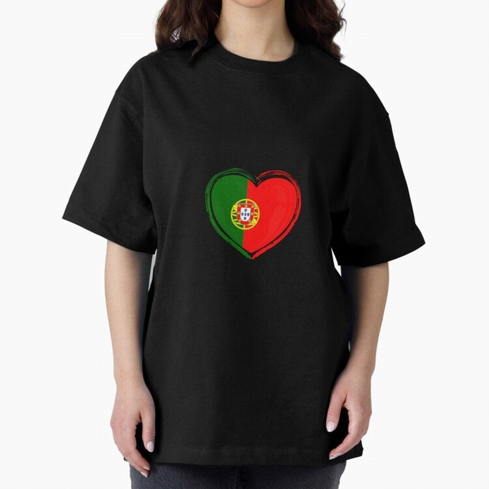 Portugal Oversized T-Shirt Fuel Your Fan Pride for Match Day Hype around FIFA World Cup 2026, Haaland and Mbappe, England and Germany, Football Festival Excitement, Trophy Ambitions, Country Rivalries and Star Player Buzz; Built for Supporters