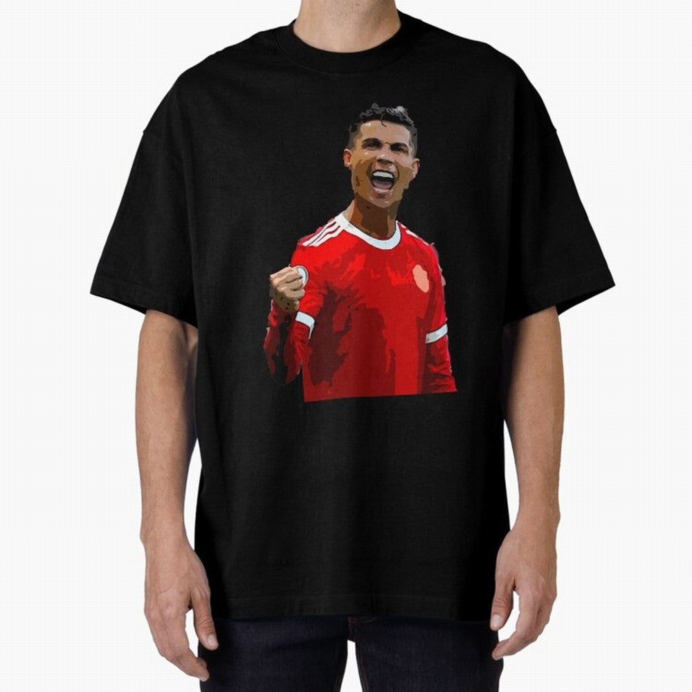 Cristiano Ronaldo Oversized T-Shirt Bring International Match Energy to FIFA World Cup 2026 Group Stage for Fans of Neymar and Netherlands, Bringing Championship Spirit, Famous Goals, Roaring Crowds and International Football Unity; Great for Watch