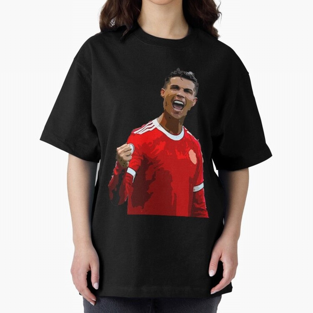 Cristiano Ronaldo Oversized T-Shirt Bring International Match Energy to FIFA World Cup 2026 Group Stage for Fans of Neymar and Netherlands, Bringing Championship Spirit, Famous Goals, Roaring Crowds and International Football Unity; Great for Watch
