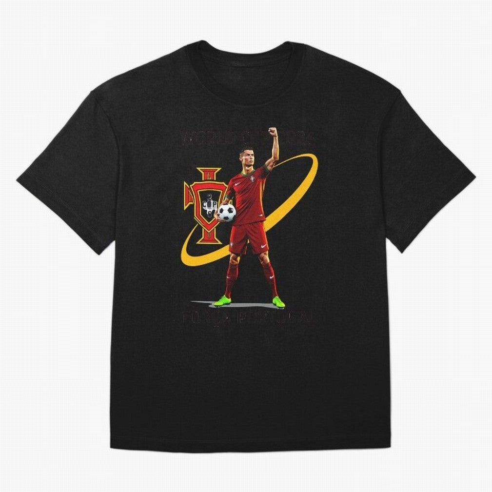 FIFA World Cup 2026 - Portugal Fan Oversized T-Shirt Show Support during FIFA World Cup 2026 for Fans of Cristiano Ronaldo and England, France and Netherlands, Bringing Football Passion, Legendary Performances, Festival Vibes and Supporter
