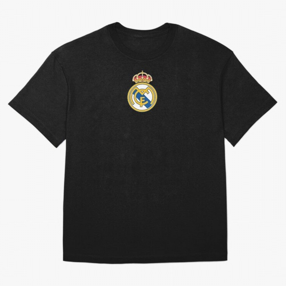 RE-AL-MAD-RID- Logo FC Merchandise Oversized T-Shirt Honor the Beautiful Game during FIFA World Cup 2026 for Fans of Cristiano Ronaldo and Brazil, Bringing Football History, Final Match Energy, Crowd Noise and Once in a Lifetime Moments; Perfect