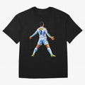 The GOAT Ronaldo Oversized T-Shirt Bring a Vintage Feel to FIFA World Cup 2026 for Fans of Cristiano Ronaldo, Haaland and CR7 and France, Bringing Stadium Chants, National Pride, Trophy Dreams and Unforgettable Football Memories; Built for