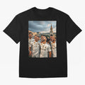Derb¨ª Real Madrid Oversized T-Shirt Bring Retro Soccer Energy to the FIFA World Cup 2026 Journey through Messi and Cristiano Ronaldo Highlights, Spain Pride, Worldwide Fan Energy, Dramatic Goals, Stadium Lights and Championship Celebrations;
